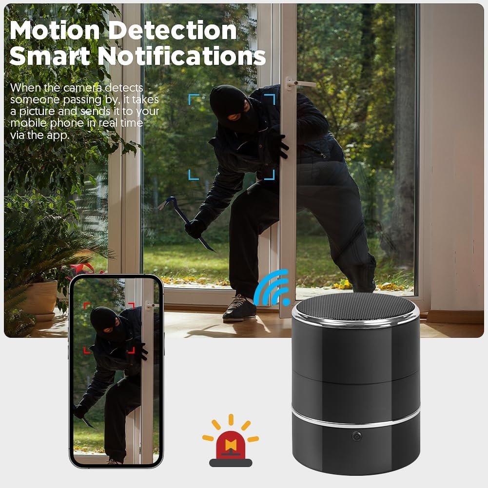 藍牙喇叭攝像機配240度旋轉鏡頭