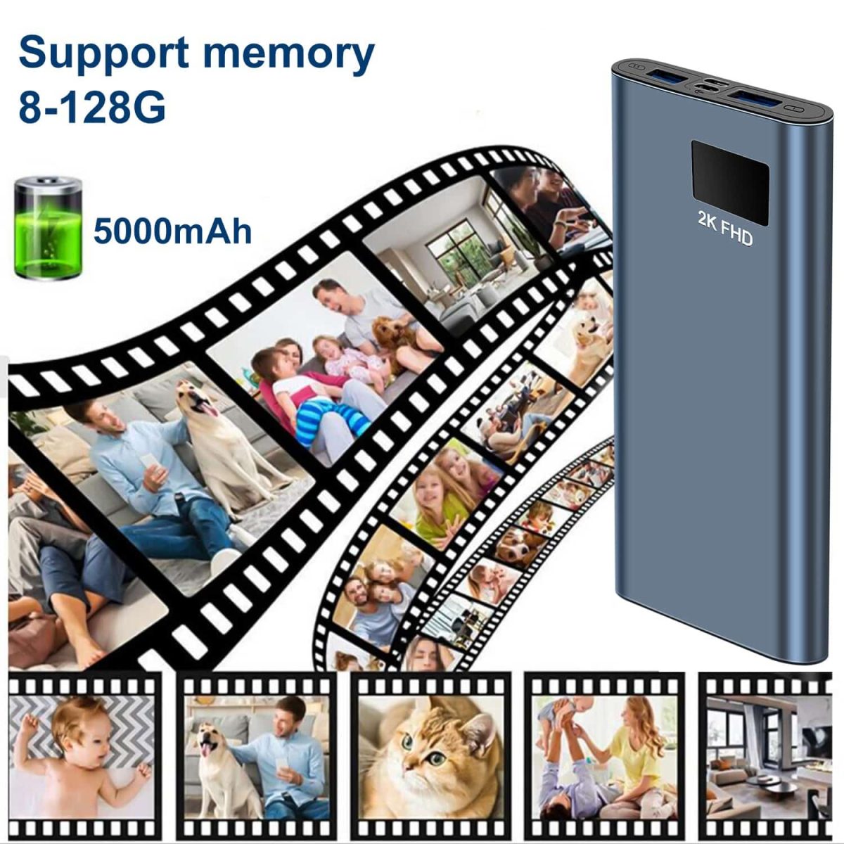 H8 2K高清充電寶相機