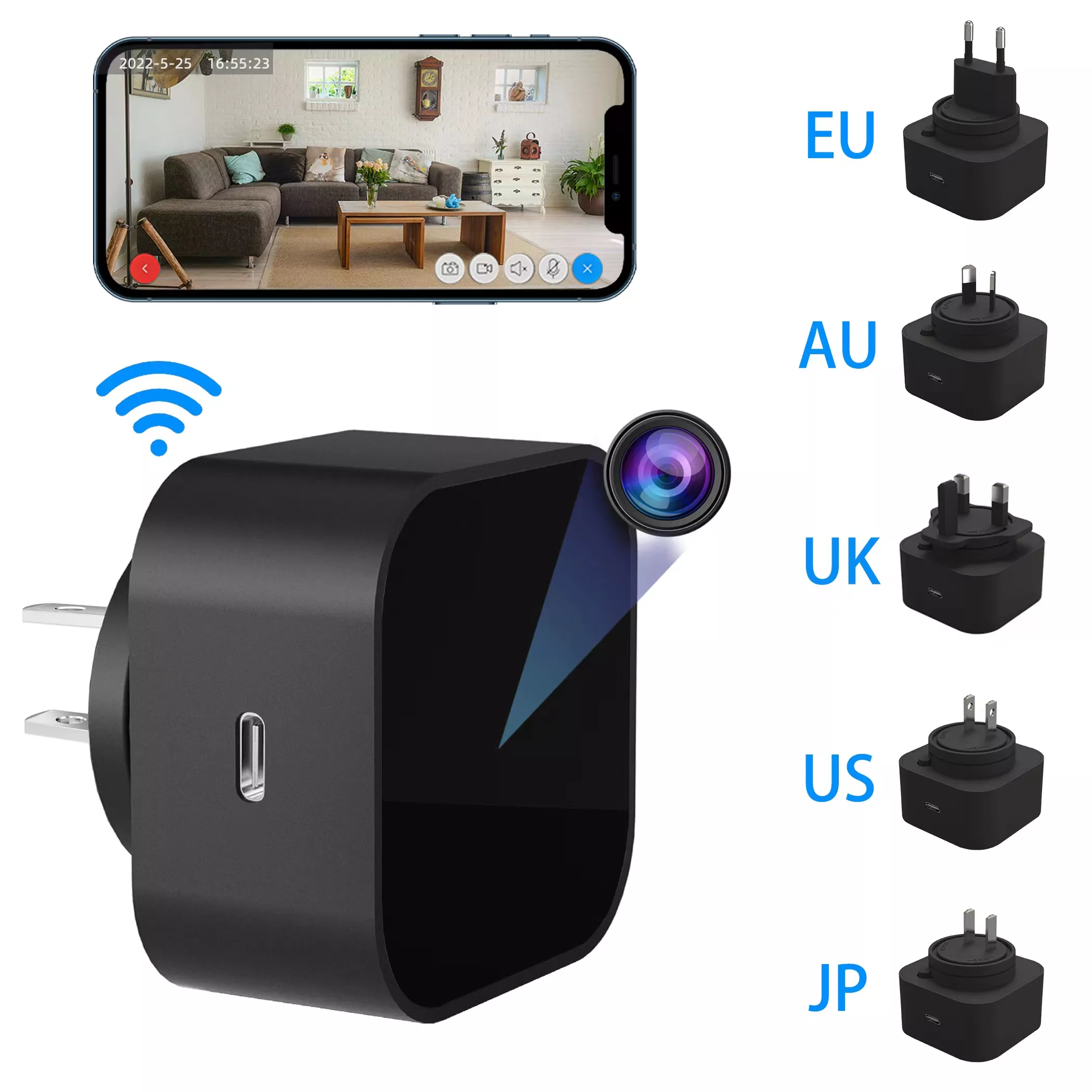 隱藏式AC充電器攝錄機