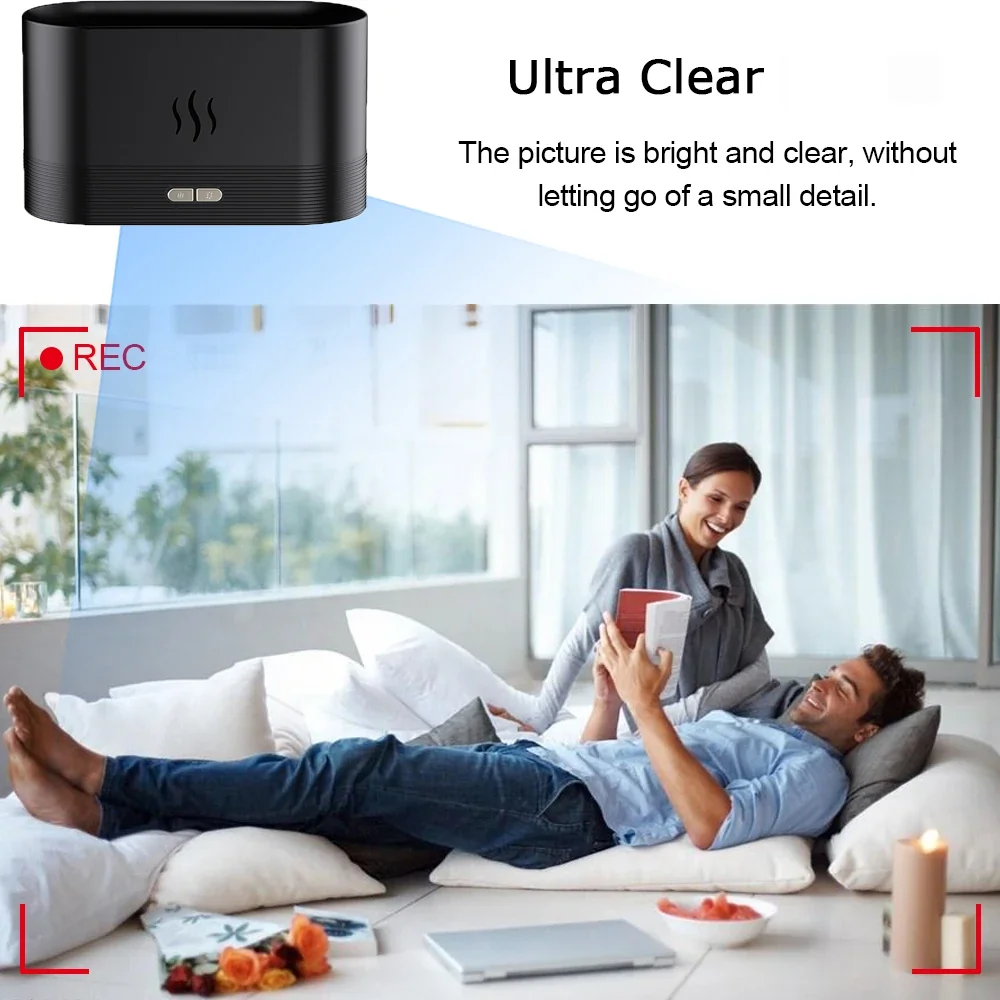 Humidifier-style shell — black unit angle
