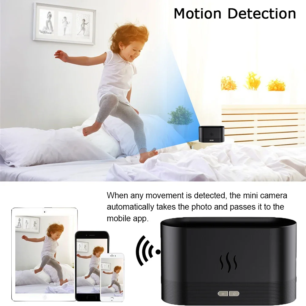 Humidifier-style camera — product close-up