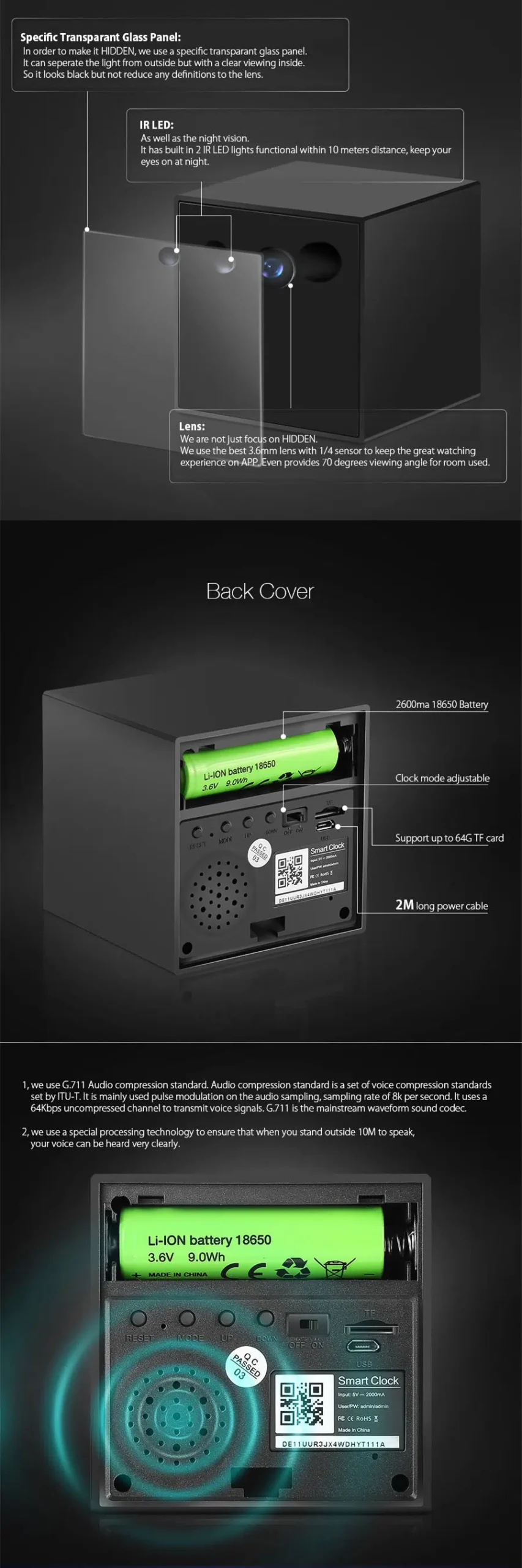 多功能揚聲器時鐘相機