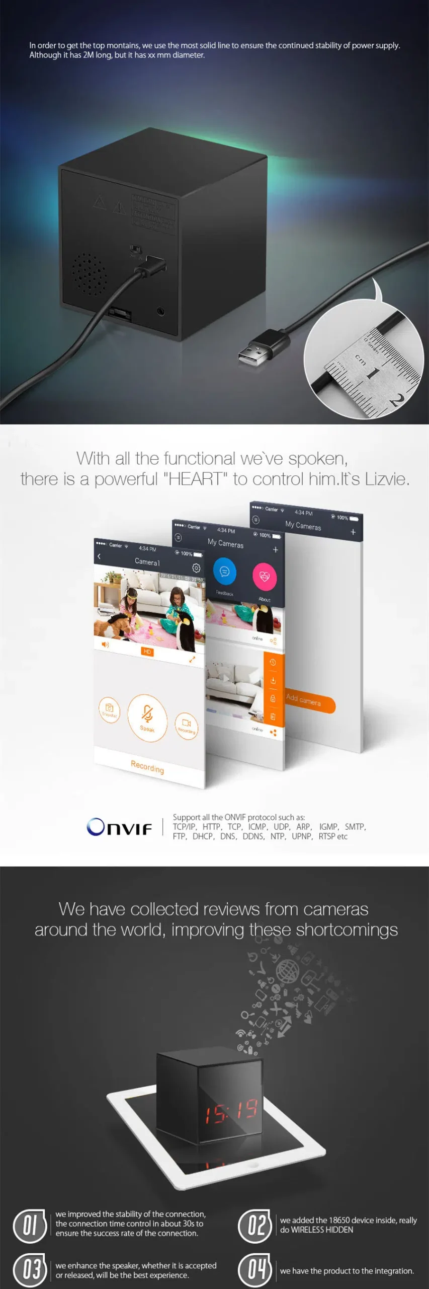 多功能揚聲器時鐘相機